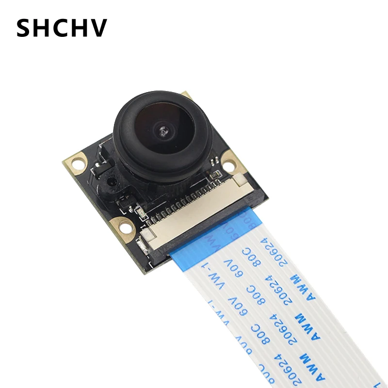 Raspberry Pi 4 Night Vision Camera 5MP Fisheye Wide Angle Camera 130 Degree Focal Adjustable for Raspberry Pi 3 Model B 3B Plus
Raspberry Pi 4 Night Vision Camera 5MP Fisheye Wide Angle Camera 130 Degree Focal Adjustable for Raspberry Pi 3 Model B 3B Plus