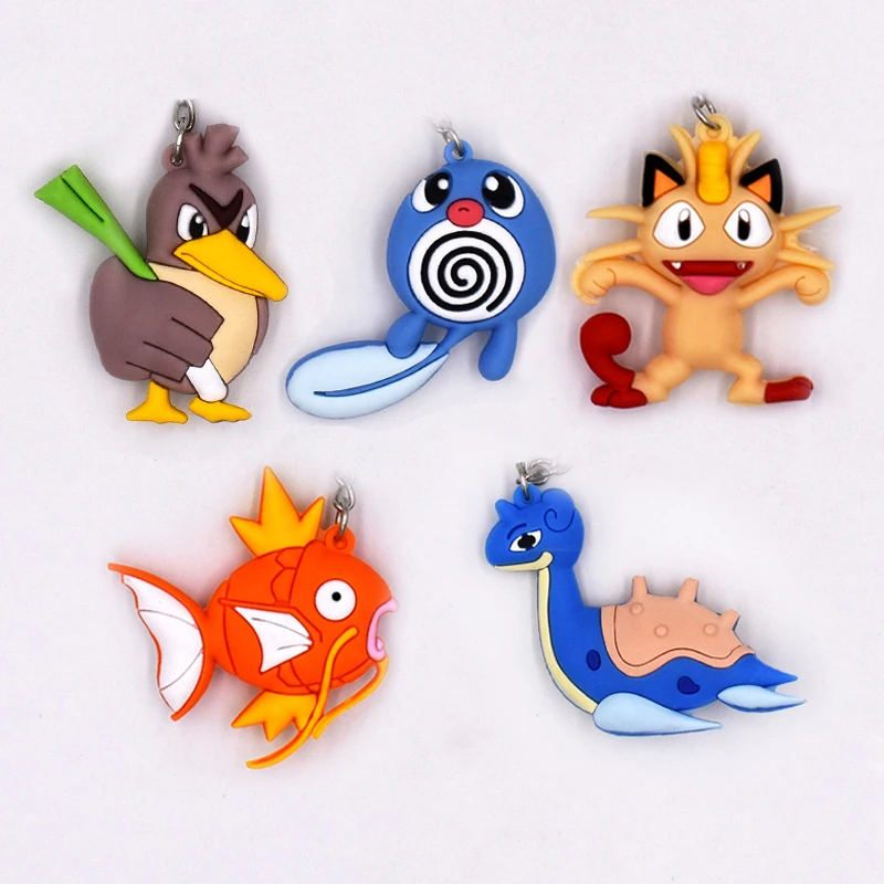 4-7cm 5 Style Pikachu Series Keychain Monsters Key Holder Go Key Ring Pendant 3D Mini Pendant Lapras Poliwag Magikarp Meowth
4-7cm 5 Style Pikachu Series Keychain Monsters Key Holder Go Key Ring Pendant 3D Mini Pendant Lapras Poliwag Magikarp Meowth