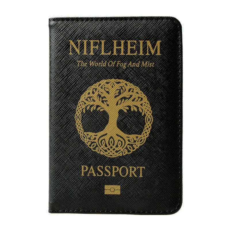 DIKEDAKU Niflheim RFID Passport Cover Black Pu Leather Norse Myth World Tree Passport Holder Life Tree Passport Case Passport
DIKEDAKU Niflheim RFID Passport Cover Black Pu Leather Norse Myth World Tree Passport Holder Life Tree Passport Case Passport