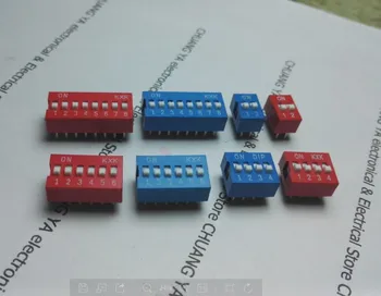 1P 2 3 4 5 6 7 8 9 12 bits 2.54mm DIP switch / digital switch / toggle switch red and blue
1P 2 3 4 5 6 7 8 9 12 bits 2.54mm DIP switch / digital switch / toggle switch red and blue