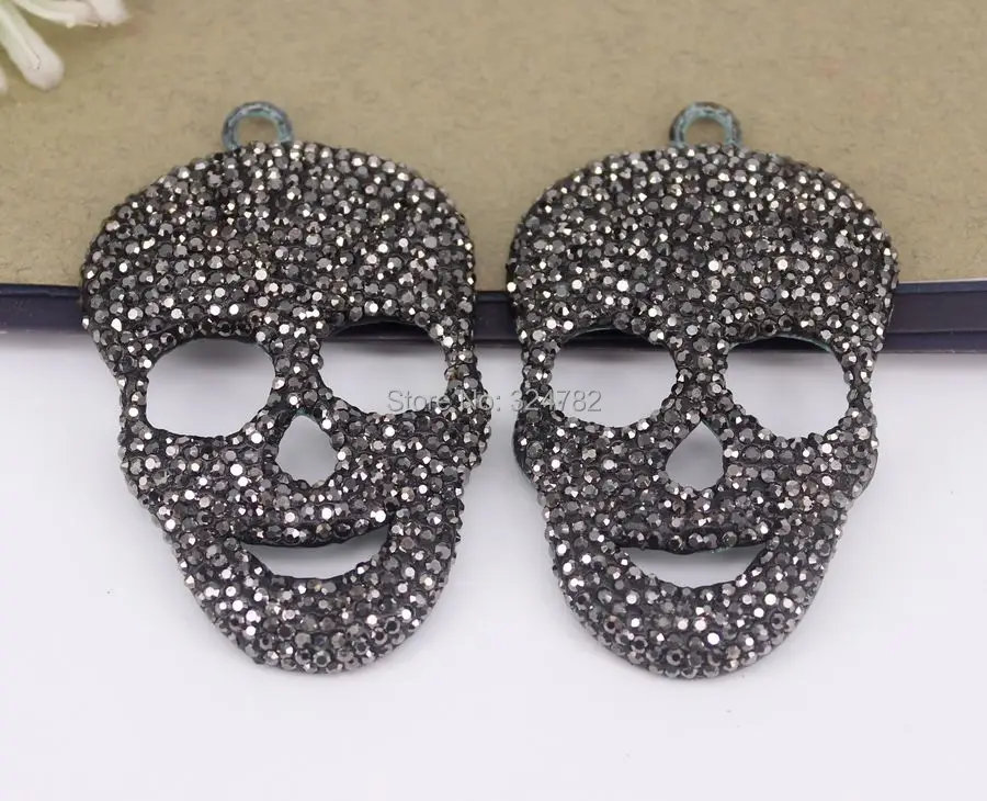 5pcs Metal brass Skull Pendant with Crystal Rhinestone,Charm Pendant For Jewelry Making
5pcs Metal brass Skull Pendant with Crystal Rhinestone,Charm Pendant For Jewelry Making