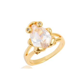 Cute Animal Jewelry Bijoux 6-9 Size Yellow Gold Color Frog Zircon CZ Anti Allergy Party Ring for Women Kids Girls Hot Gift
Cute Animal Jewelry Bijoux 6-9 Size Yellow Gold Color Frog Zircon CZ Anti Allergy Party Ring for Women Kids Girls Hot Gift