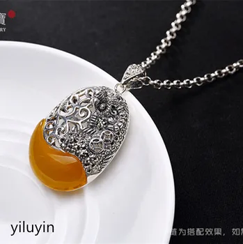 KJJEAXCMY Fine jewelry S990 pure silver peacock peacock hollowed mosaic jade blue sand stone Hong Kong Jade Pendant
KJJEAXCMY Fine jewelry S990 pure silver peacock peacock hollowed mosaic jade blue sand stone Hong Kong Jade Pendant