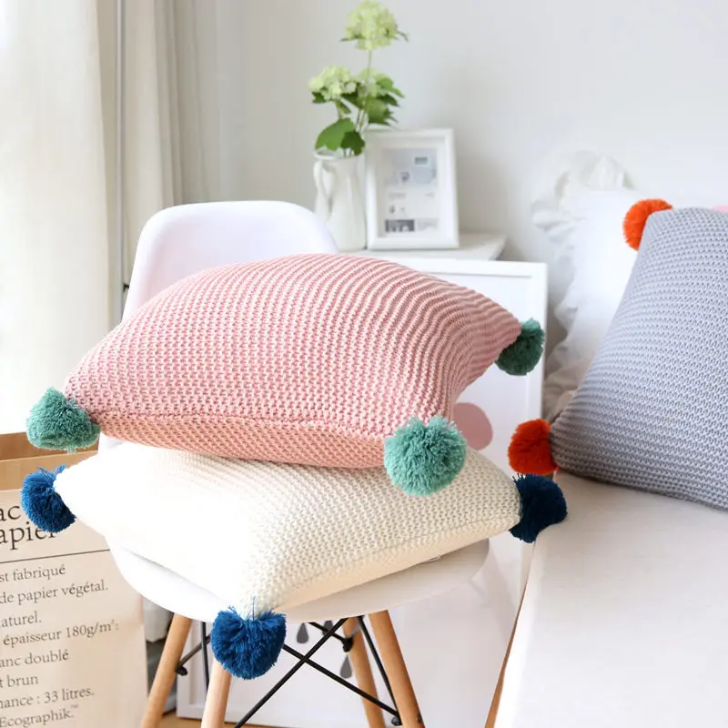 Casual Style Knitting Decorative Pillowcover Retro Style Knitted Wool Pillow Case Square Throw Pillows Cover
Casual Style Knitting Decorative Pillowcover Retro Style Knitted Wool Pillow Case Square Throw Pillows Cover