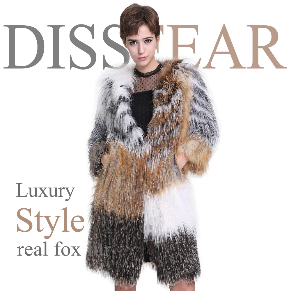 Fashion Women Natural Fox Fur Coat Winter Women's Long Genuine Fur Jackets Female Overcoat Real Fox Fur Coats Ladies Long Sleeve
Fashion Women Natural Fox Fur Coat Winter Women's Long Genuine Fur Jackets Female Overcoat Real Fox Fur Coats Ladies Long Sleeve