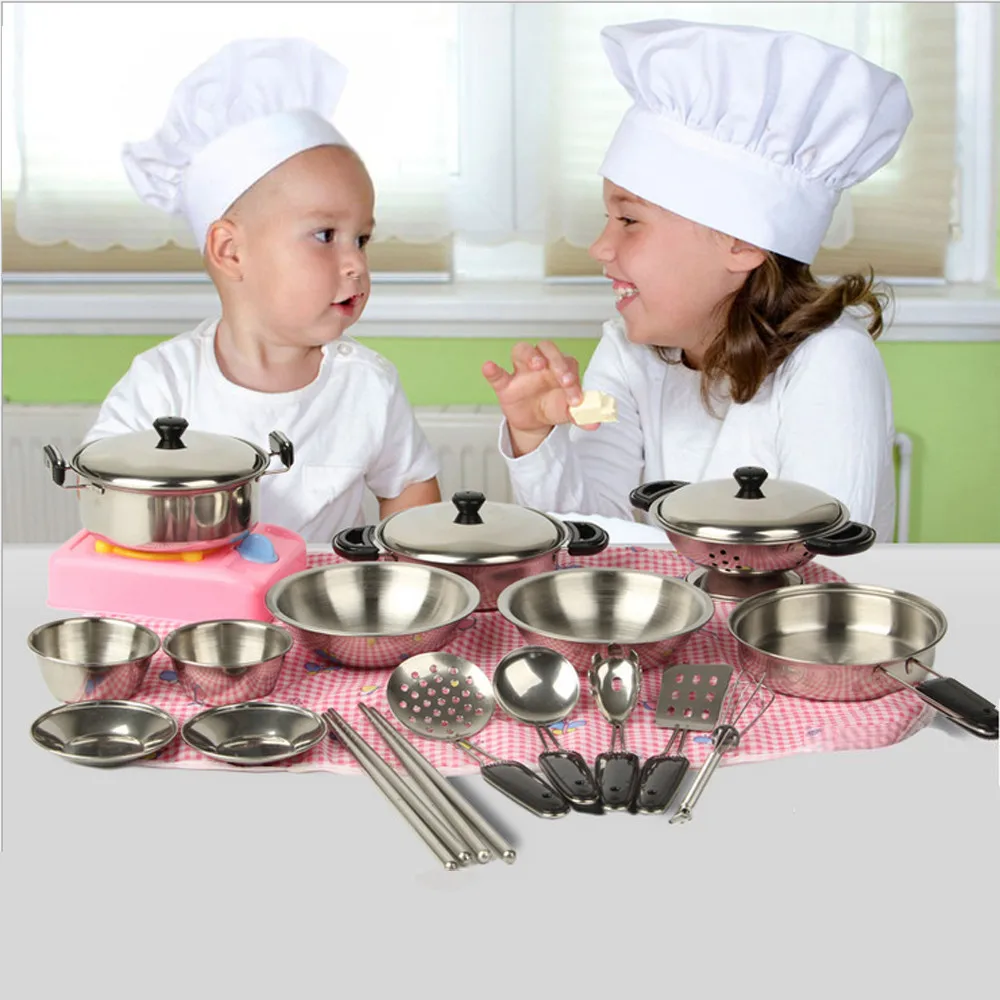 MUQGEW 20Pcs Pretend Play Stainless Steel Pots Pans Cookware Miniature Toy Pretend Play Gift For Kid Toys for Children
MUQGEW 20Pcs Pretend Play Stainless Steel Pots Pans Cookware Miniature Toy Pretend Play Gift For Kid Toys for Children