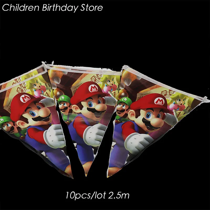 10pcs/lot Super Mario Bros party banners Super Mario Bros birthday party decorations Super Mario Bros party flags
10pcs/lot Super Mario Bros party banners Super Mario Bros birthday party decorations Super Mario Bros party flags