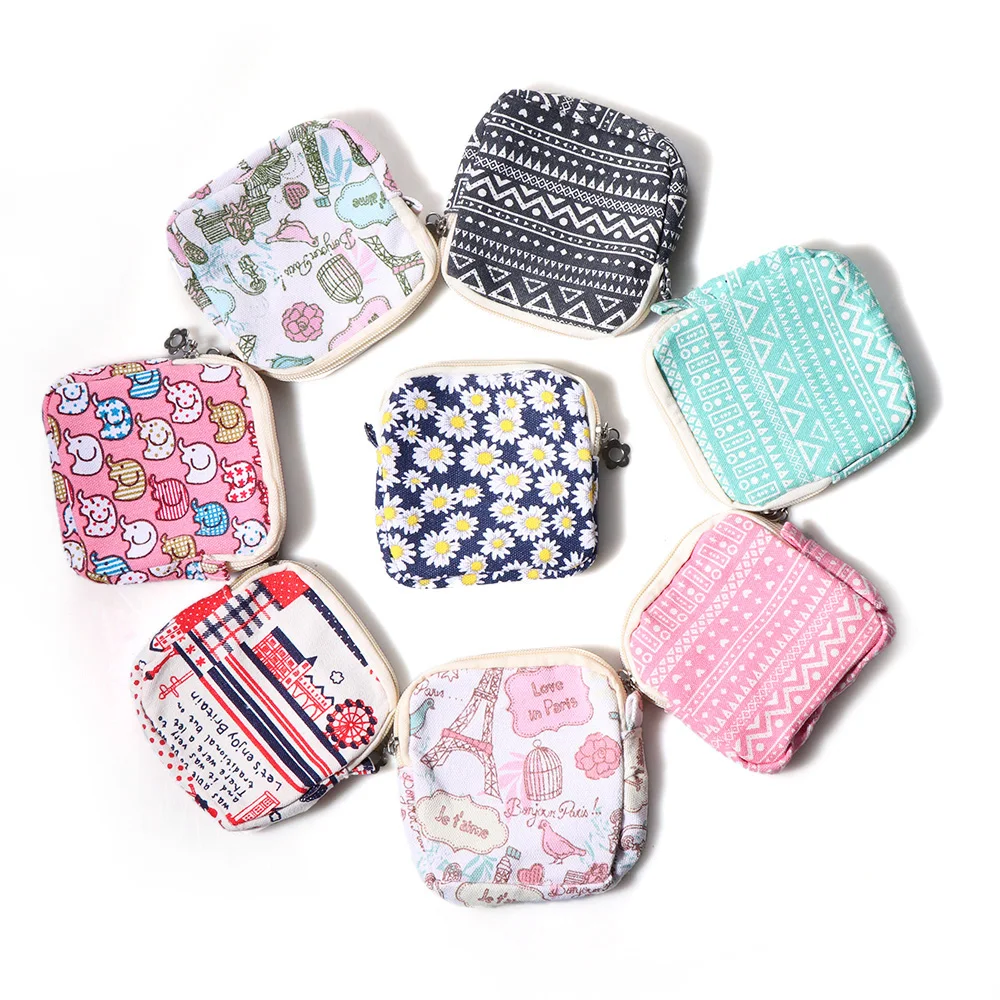 1PC Flower Cloth Coin Purse Large Capacity Zipper Hygiene Cotton Bag Travelling Safe Sanitary Napkins Package
1PC Flower Cloth Coin Purse Large Capacity Zipper Hygiene Cotton Bag Travelling Safe Sanitary Napkins Package