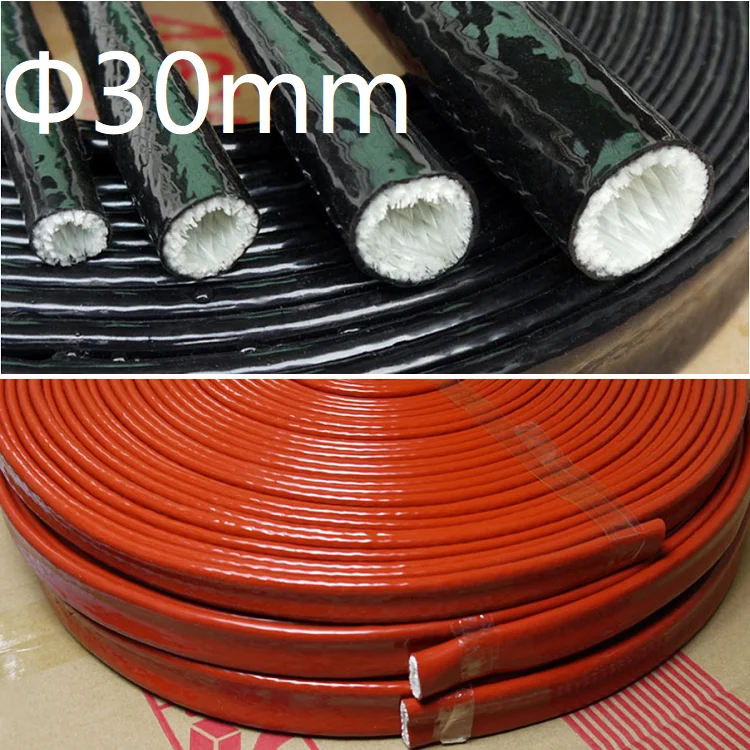 Thickening Fire Proof Tube ID 30mm Silicone Fiberglass Cable Sleeve High Temperature Oil Resistant Insulated Wire Protect Pipe
Thickening Fire Proof Tube ID 30mm Silicone Fiberglass Cable Sleeve High Temperature Oil Resistant Insulated Wire Protect Pipe