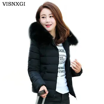 Padded Winter Jacket Cotton Women's Outwear Fashion Slim Plus Size Solid Tunic Parkas Hooded Fake Fur Coats Casacos Manteau S272
Padded Winter Jacket Cotton Women's Outwear Fashion Slim Plus Size Solid Tunic Parkas Hooded Fake Fur Coats Casacos Manteau S272