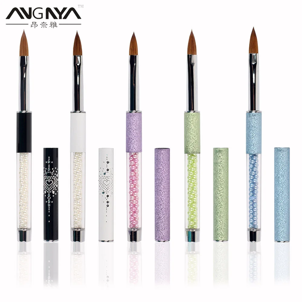 ANGNYA 1pcs/lot 2018 New Pure Kolinsky Hair Beauty Pearl Inside Nail Acrylic Brush Size#10 Pure Color Blue Purple Green Hot A122
ANGNYA 1pcs/lot 2018 New Pure Kolinsky Hair Beauty Pearl Inside Nail Acrylic Brush Size#10 Pure Color Blue Purple Green Hot A122