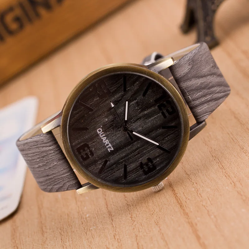 Часы CAY с имитацией кожи Модные Аналоговые кварцевые наручные часы текстурой