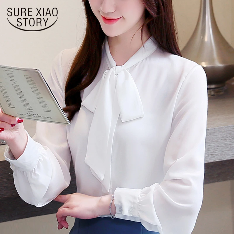 Fashion womens tops and blouses 2019 long sleeve women shirts bow collar office white blouse women chiffon blouse shirt 3019 50
Fashion womens tops and blouses 2019 long sleeve women shirts bow collar office white blouse women chiffon blouse shirt 3019 50