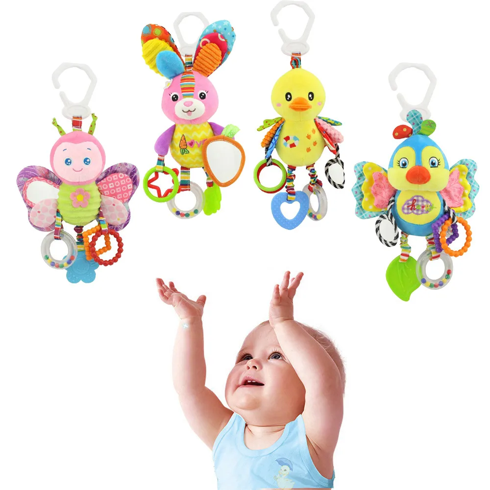 Infant Baby Rattles Toys Cute Plush Animal Bed Stroller Toy Crib mobile Hanging Bed Bell Rattles Educational Gift toys for baby 
Infant Baby Rattles Toys Cute Plush Animal Bed Stroller Toy Crib mobile Hanging Bed Bell Rattles Educational Gift toys for baby