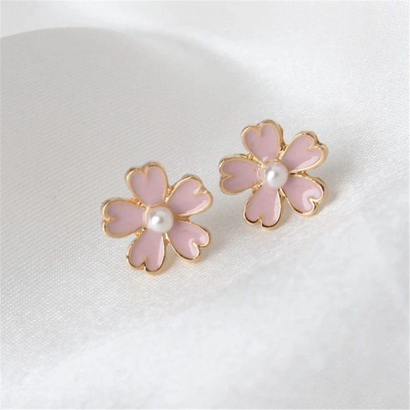 2019 New Arrivals Hot Fashion Perlas Girls Earing Brincos Oorbellen Bijoux Pink Cherry Blossom Stud Earrings For Women Jewelry
2019 New Arrivals Hot Fashion Perlas Girls Earing Brincos Oorbellen Bijoux Pink Cherry Blossom Stud Earrings For Women Jewelry