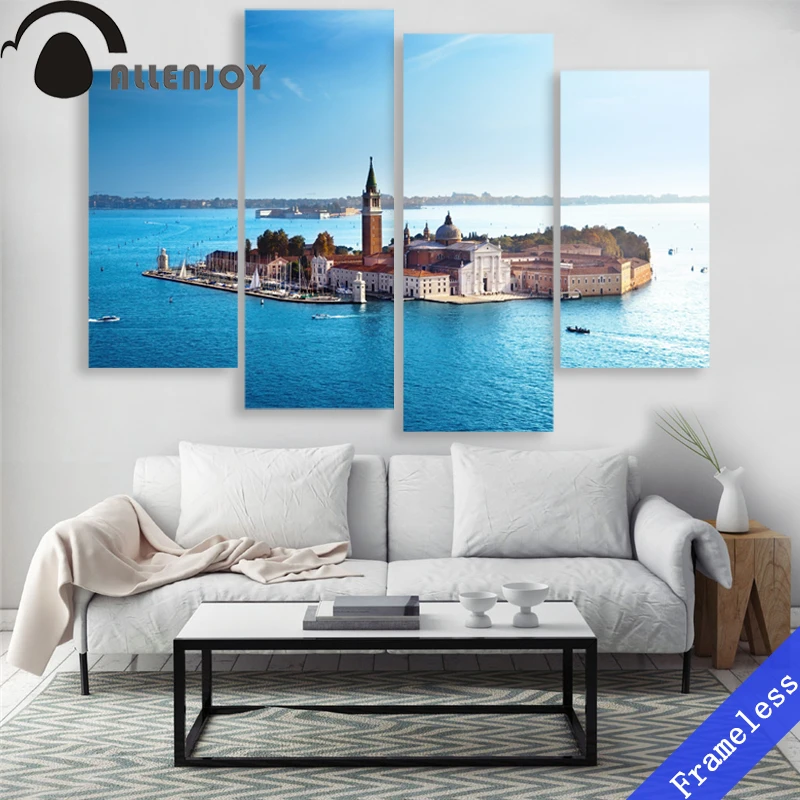 4 Pieces Watertown Venice Blue Sky Sea Modern Wall Art Decor Home Decoration Picture Paint on Canvas Prints Painting Unframed
4 Pieces Watertown Venice Blue Sky Sea Modern Wall Art Decor Home Decoration Picture Paint on Canvas Prints Painting Unframed