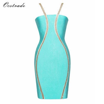 Ocstrade High Quality Women Fashion 2017 Bandage Dress New Arrival Elgent Light Blue Chain Embellished Bandage Dresses Women
Ocstrade High Quality Women Fashion 2017 Bandage Dress New Arrival Elgent Light Blue Chain Embellished Bandage Dresses Women