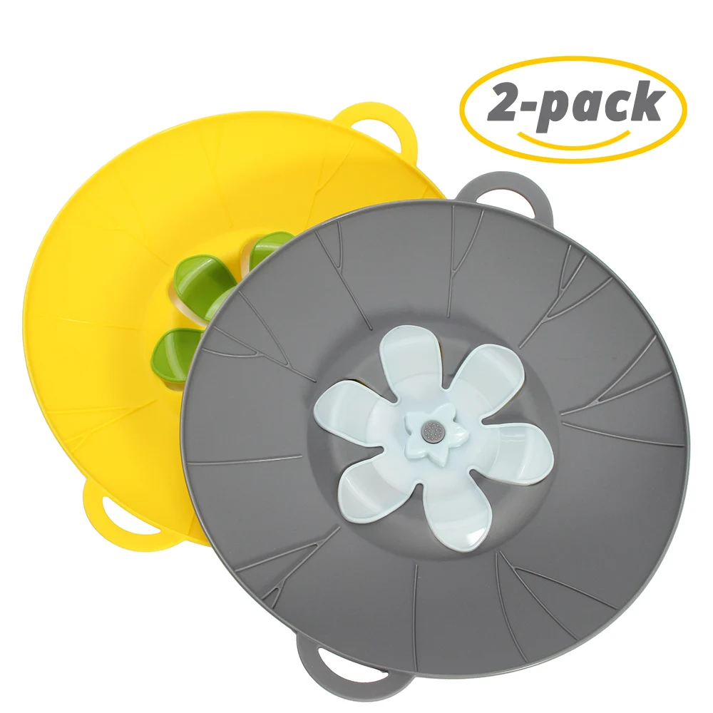 2-Pack Spill Stopper Lid Cover, Boil Over Safeguard, Silicone Spill Stopper Pot Pan Lid Multi Kitchen Tools
2-Pack Spill Stopper Lid Cover, Boil Over Safeguard, Silicone Spill Stopper Pot Pan Lid Multi Kitchen Tools