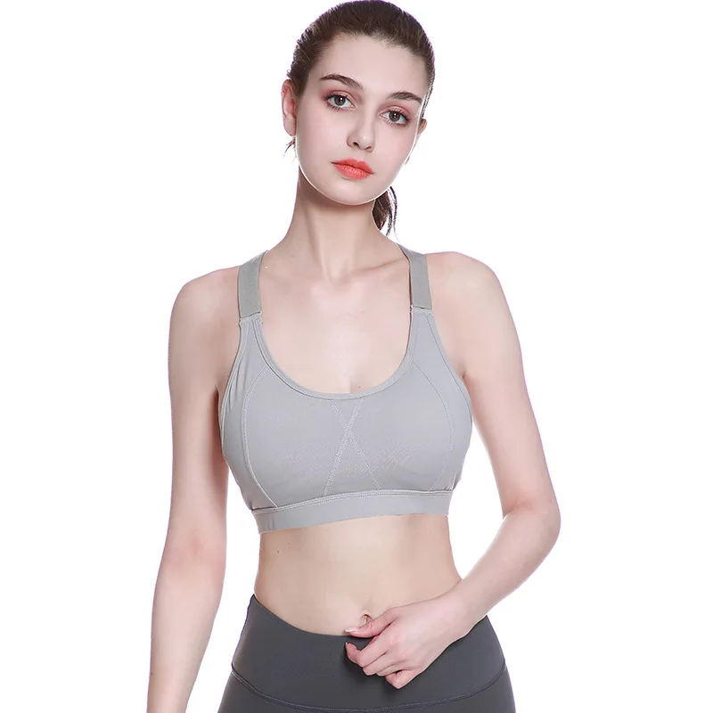 Women Bra Padded Fitness Running Brassiere Compression Elasticity Tank Top Female Push Up Shockproof Wirefree Bra
Women Bra Padded Fitness Running Brassiere Compression Elasticity Tank Top Female Push Up Shockproof Wirefree Bra