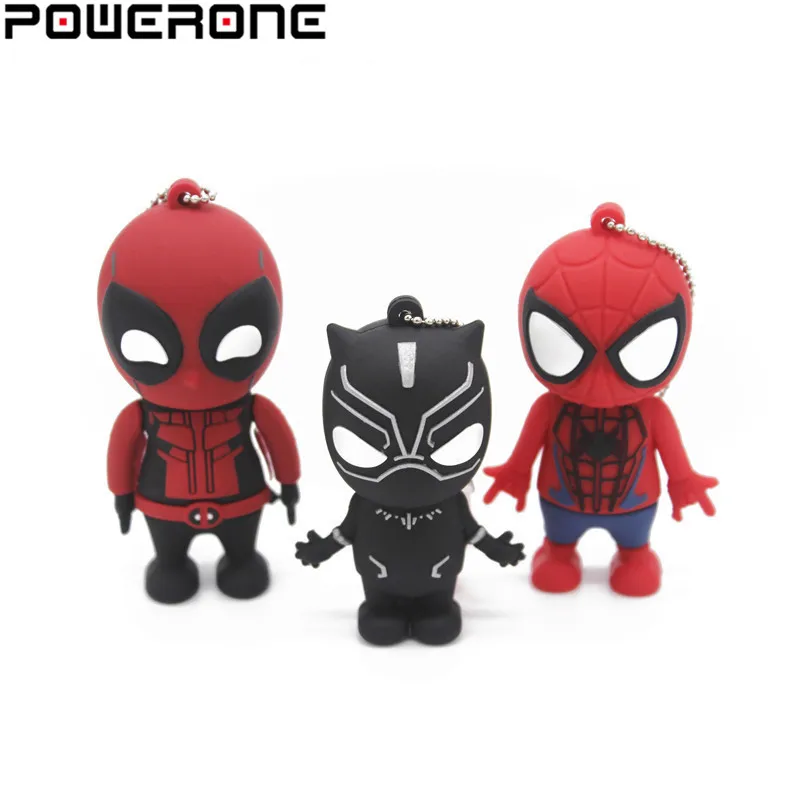 POWERONE Marvel Comics Black Panther Spiderman Deadpool USB 2.0 Pen Drive minions Memory stick pendrive 4GB 16GB 32GB 64GB gift
POWERONE Marvel Comics Black Panther Spiderman Deadpool USB 2.0 Pen Drive minions Memory stick pendrive 4GB 16GB 32GB 64GB gift