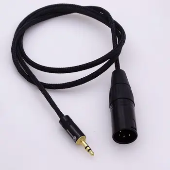 1meter black nylon sleeve 4 cores copper wires 3.5mm male to 4-pin xlr male balanced audio cable headphone extension cord
1meter black nylon sleeve 4 cores copper wires 3.5mm male to 4-pin xlr male balanced audio cable headphone extension cord