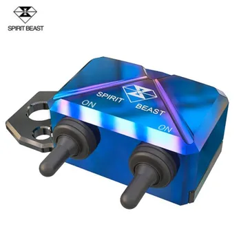 SPIRIT BEAST Motorcycle Scooter Switch Control Box Handlebar Headlight CNC Aluminium Alloy Hazard Light Waterproof Switch Box
SPIRIT BEAST Motorcycle Scooter Switch Control Box Handlebar Headlight CNC Aluminium Alloy Hazard Light Waterproof Switch Box