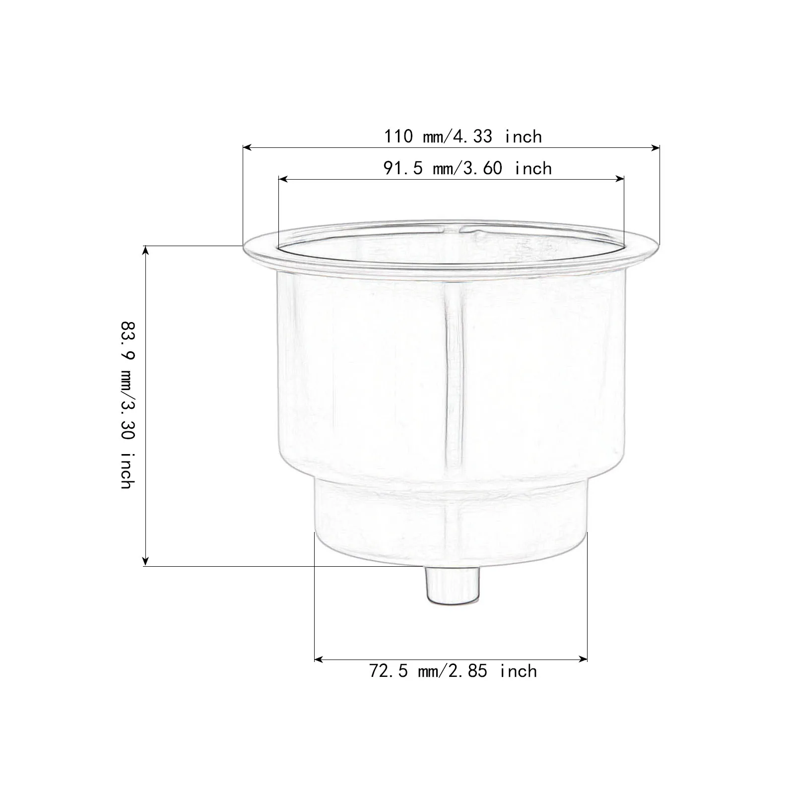 New Arrival 2PCS Green 8LED/'s 316 Stainless Steel Marine Boat Cup Drink Holder