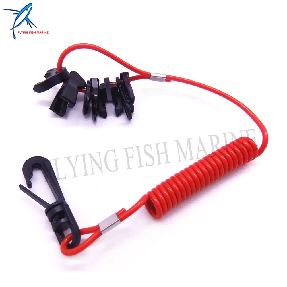 Outboard Engine Universal Safety Lanyard Stop Kill Switch Cord for Yamaha Johnson OMC Honda Suzuki Tohatsu , 7 keys, 60" long
Outboard Engine Universal Safety Lanyard Stop Kill Switch Cord for Yamaha Johnson OMC Honda Suzuki Tohatsu , 7 keys, 60" long