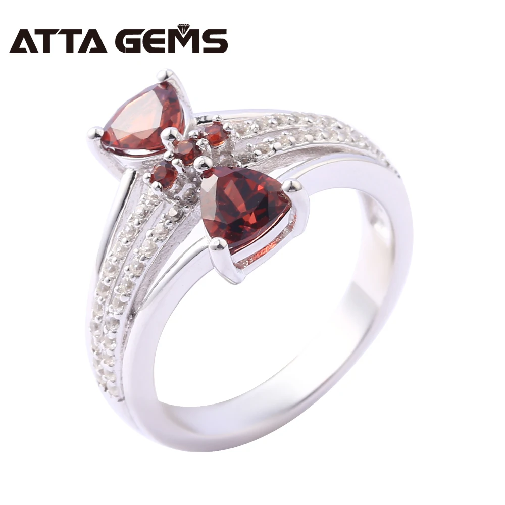 Natural Red Garnet Sterling Silver Rings 1.8 Carats Natural Garnet S925 Silver Rings for Women Wedding Anniversary Gifts
Natural Red Garnet Sterling Silver Rings 1.8 Carats Natural Garnet S925 Silver Rings for Women Wedding Anniversary Gifts