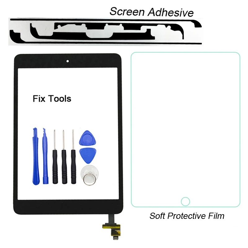 1Pcs (Checked) For iPad mini 1 2 A1432 A1455 A1489 A1490 A1454 Digitizer Touch Screen Panel+Button+IC (Gifts: Glue Film Tools)
1Pcs (Checked) For iPad mini 1 2 A1432 A1455 A1489 A1490 A1454 Digitizer Touch Screen Panel+Button+IC (Gifts: Glue Film Tools)