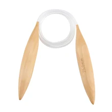 25/20/25mm bambu malha crochê gancho camisola grossa tricô agulhas ponto tapete anel agulha ferramenta-gota(China)