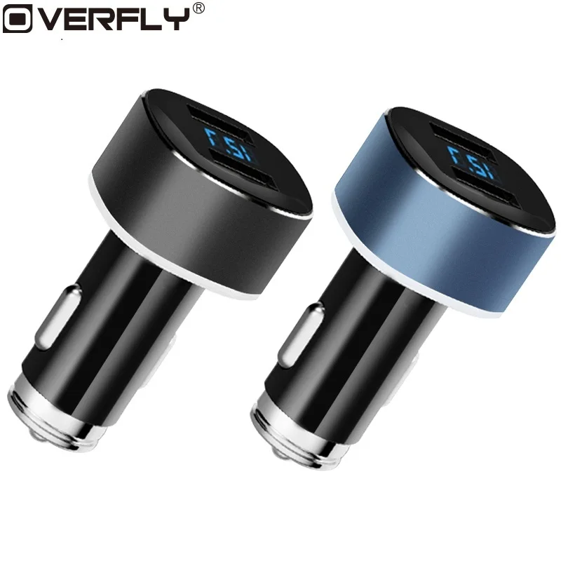 Overfly 5V 2.4A Car Charger Dual USB with LED Digital Display Charging With Breathing Light Power Adapter For iPhone Samsung
Overfly 5V 2.4A Car Charger Dual USB with LED Digital Display Charging With Breathing Light Power Adapter For iPhone Samsung