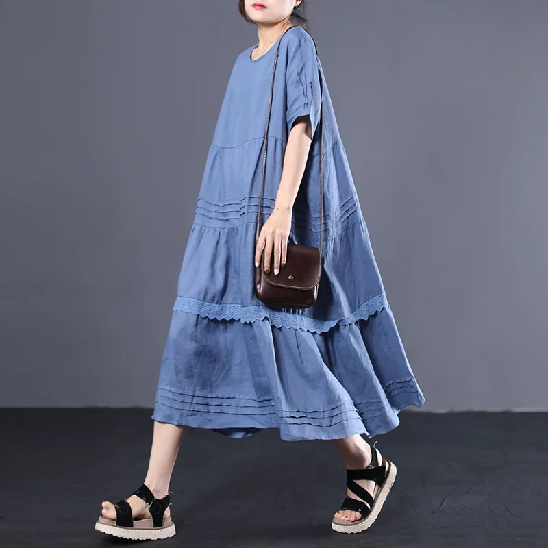 SuperAen Summer 2019 New Korean Style Women Dress Fashion Casual Wild Ladies Dress Loose Pluz Size Short Sleeve Women Clothing
SuperAen Summer 2019 New Korean Style Women Dress Fashion Casual Wild Ladies Dress Loose Pluz Size Short Sleeve Women Clothing