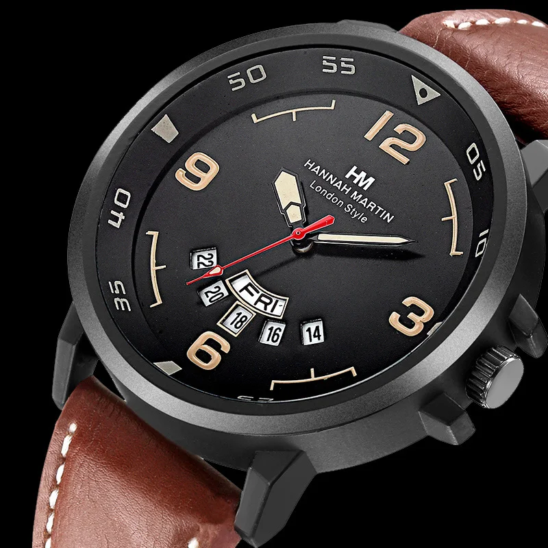 Leather Sports Watches Men Luxury Casual Quartz Wrist Watch Waterproof Military Calendar Clock Time Montre Homme Erkek Kol Saati
Leather Sports Watches Men Luxury Casual Quartz Wrist Watch Waterproof Military Calendar Clock Time Montre Homme Erkek Kol Saati