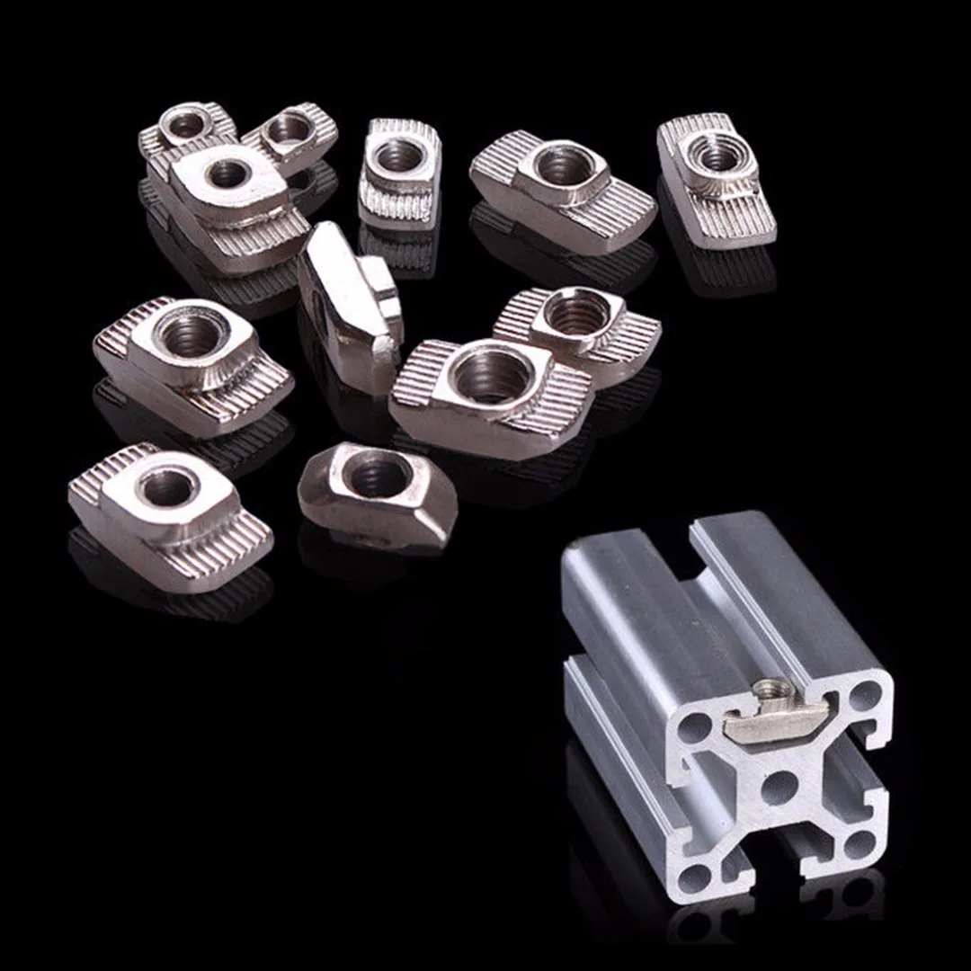 10pcs Carbon Steel T-Slot Shape Interior Sliding Nut Block Set 20x20 EU Aluminum Profile M4/M5
10pcs Carbon Steel T-Slot Shape Interior Sliding Nut Block Set 20x20 EU Aluminum Profile M4/M5