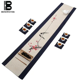 Chinese Style Hand Painted Birdie Plum Blossom Cotton Flax Table Runner Office Desk Decoration Teaware Mats Home Tableware Pads
Chinese Style Hand Painted Birdie Plum Blossom Cotton Flax Table Runner Office Desk Decoration Teaware Mats Home Tableware Pads