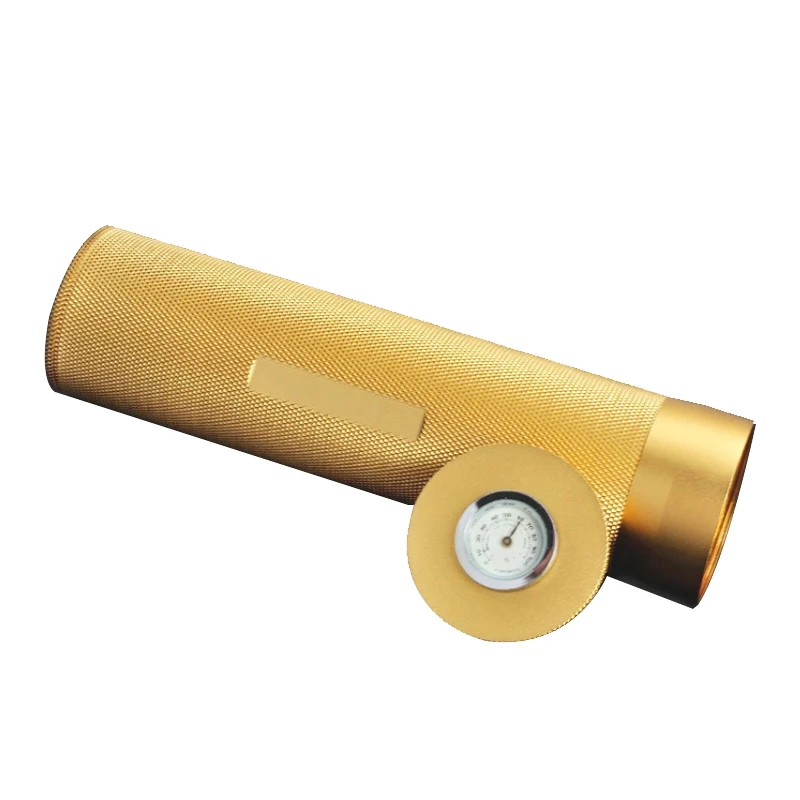 Portable Aluminum Metal Cigar Tube Tubes Screw Cap Packaging With Humidifier Cigar Accessories Glass Cups
Portable Aluminum Metal Cigar Tube Tubes Screw Cap Packaging With Humidifier Cigar Accessories Glass Cups