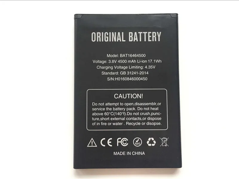 Фото Запасной литий-ионный аккумулятор DOOGEE T5 для смартфона Lite 4500 мАч | Мобильные