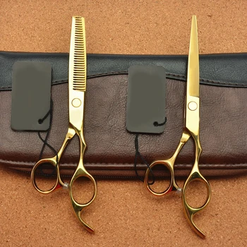 6.0inch 17.5cm Japan brand 440C Golden Colour Professional Human Hair Scissors Hairdressing Cutting Shears Thinning Scissors
6.0inch 17.5cm Japan brand 440C Golden Colour Professional Human Hair Scissors Hairdressing Cutting Shears Thinning Scissors