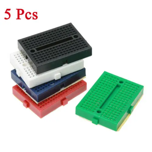 5pcs/lot SYB-170 Mini Breadboard Colorful Breadboard 170 Tie-points Prototype Board Small Plat PCB Test Board
5pcs/lot SYB-170 Mini Breadboard Colorful Breadboard 170 Tie-points Prototype Board Small Plat PCB Test Board
