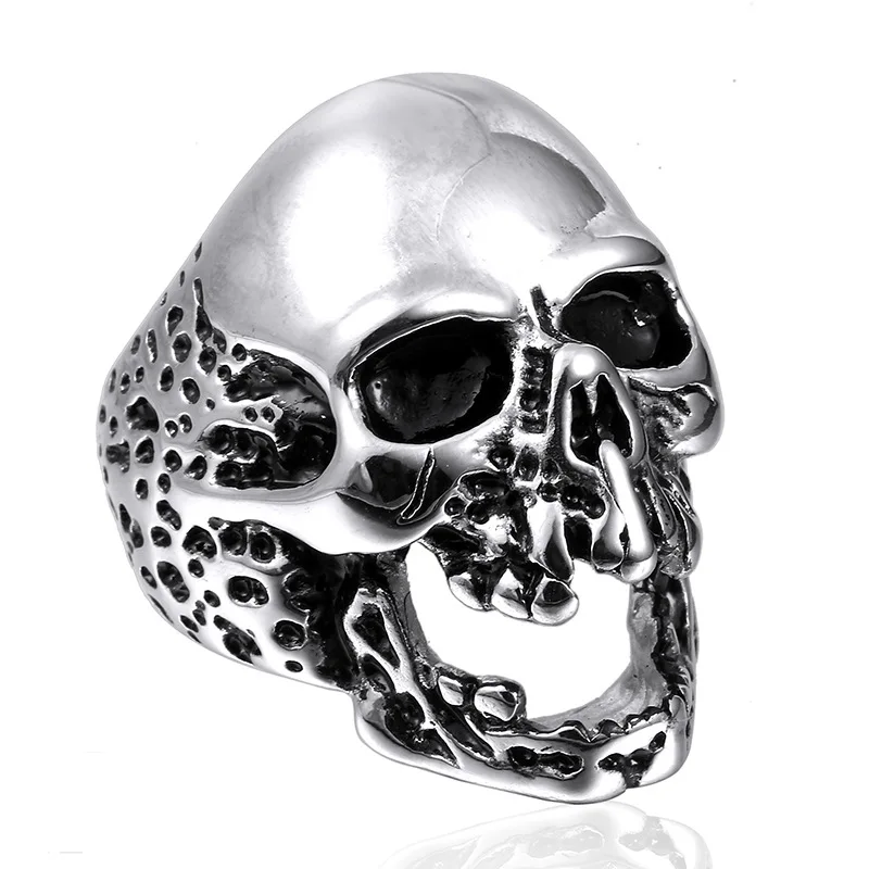 Hip Hop Gold Color Titanium Steel Zombie Skull Ring Biker Cool Punk Gothic Rings for Men Jewelry Gift Size 7-14 Silver Black
Hip Hop Gold Color Titanium Steel Zombie Skull Ring Biker Cool Punk Gothic Rings for Men Jewelry Gift Size 7-14 Silver Black