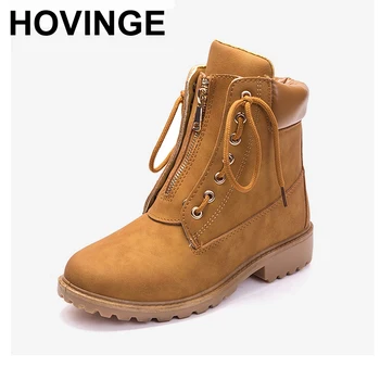 HOVINGE Autumn Ankle Boots Fashion Women Low Heels Lace Up Female Shoes Platform Zipper Square Heel For Ladies Casual Short Bo
HOVINGE Autumn Ankle Boots Fashion Women Low Heels Lace Up Female Shoes Platform Zipper Square Heel For Ladies Casual Short Bo