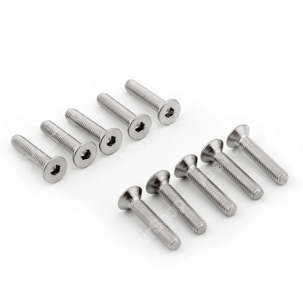 Areyourshop 20Pcs/50Pcs/100Pcs M4*35mm Flat Head Screw Bolt 304 Stainless Steel Allen Hex Socket Co
Areyourshop 20Pcs/50Pcs/100Pcs M4*35mm Flat Head Screw Bolt 304 Stainless Steel Allen Hex Socket Co