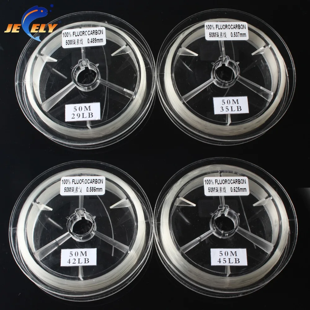 Jeely 50m 100% Japanese Fluorocarbon Material Leader Fishing Line 29lb 35lb 40lb 45lb
Jeely 50m 100% Japanese Fluorocarbon Material Leader Fishing Line 29lb 35lb 40lb 45lb