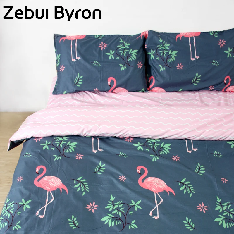 Zebui Byron Bedding Quilt Duvet Cover Set 2/3pcs bedding set King Queen Single Size Flamingo Home Textiles Luxury
Zebui Byron Bedding Quilt Duvet Cover Set 2/3pcs bedding set King Queen Single Size Flamingo Home Textiles Luxury