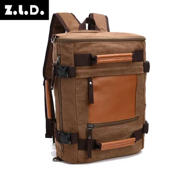 Z.L.D. Classic retro leather canvas backpack large capacity men and women travel backpack student bag large capacity laptop bag
Z.L.D. Classic retro leather canvas backpack large capacity men and women travel backpack student bag large capacity laptop bag