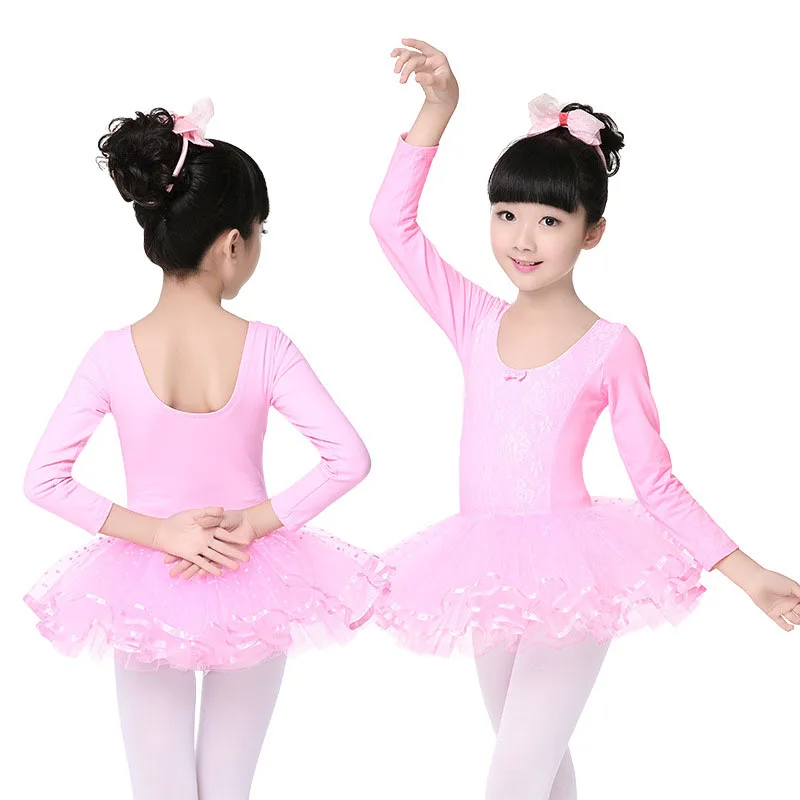 Children's Dance Practice ballet leotard dress Girl Lace Flour long or Short Sleeve ballet Dance Costume with open crotch JQ-292
Children's Dance Practice ballet leotard dress Girl Lace Flour long or Short Sleeve ballet Dance Costume with open crotch JQ-292