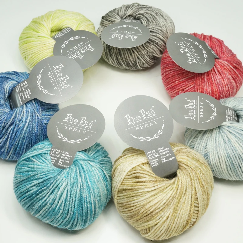 Wholesale 100g/Lot Worsted Soft Baby Wool Yarn Skeins Hand Knitting Painting Dyed Crochet Yarns laine a tricoter katoen garen
Wholesale 100g/Lot Worsted Soft Baby Wool Yarn Skeins Hand Knitting Painting Dyed Crochet Yarns laine a tricoter katoen garen