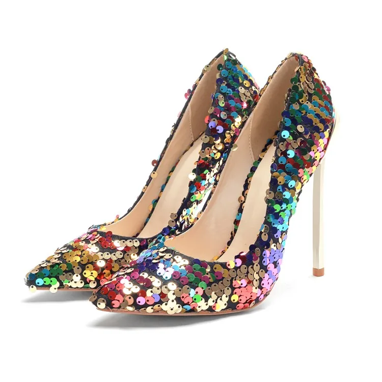 US4-11 Womens Point Toe Sequins Rainbow Metal Heel Pumps Stilettos Shoes New E69
US4-11 Womens Point Toe Sequins Rainbow Metal Heel Pumps Stilettos Shoes New E69