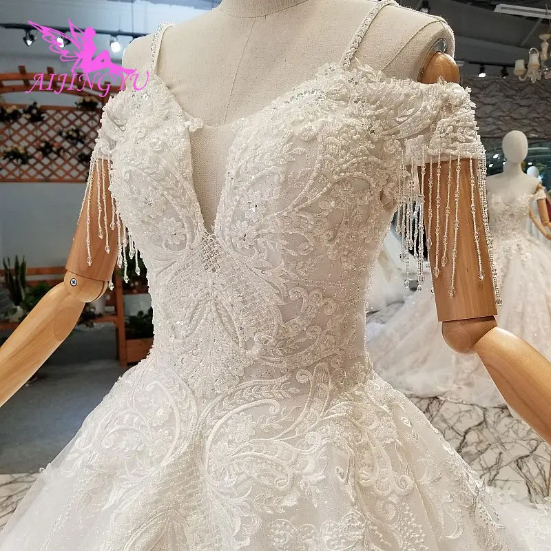 Фото Свадебное платье AIJINGYU свадебное белое купить оптом свадебные платья 2021